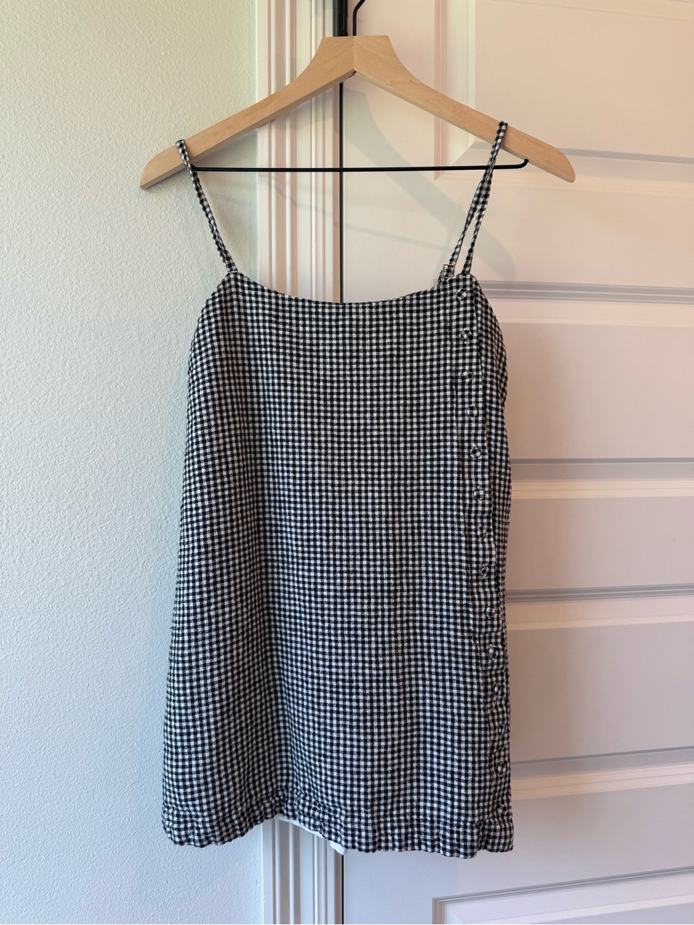 Abercrombie & Fitch Black and White Gingham Skort